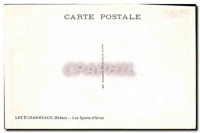 Les Écharmeaux (Rhone) — Os Esportes de Inverno — IMP. BOURGEOIS - SAONE — Verso