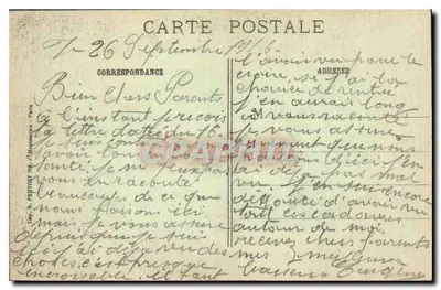 La rue d'Anthouard en Verdun — Daños tras bombardeos — Visé Paris 557 R.P. — Reverso