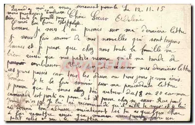 Cappy (Somme) — O Presbitério destruído — Editor H. DUPRÉS, Amiens, n° 2362 bis — Verso