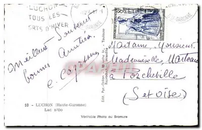 Jezioro Oo — Widok panoramiczny — Wyd. Luchon (Haute-Garonne) n°10 — Rewers