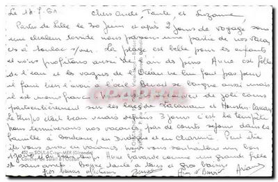 Tramonto sull'Oceano — Souillac-sur-Mer — Editore Elcé, n°452 — Verso