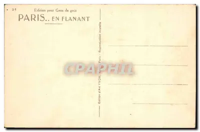 Paryż — Arc de Triomphe — Wydanie Art YVON, n°21 — Rewers