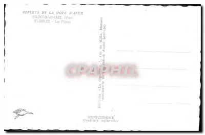 Saint-Raphaël — plaża — Wydawnictwo « La Cigale » — Rewers
