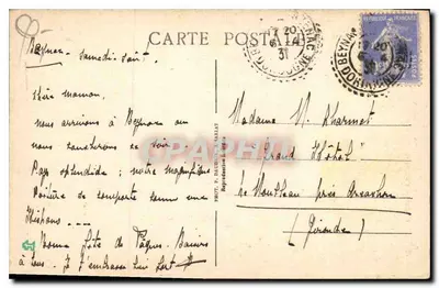 Castelo Feudal de Beynac (em Sarradais) — A Dordogne Pitoresca — P.D.S. — Verso