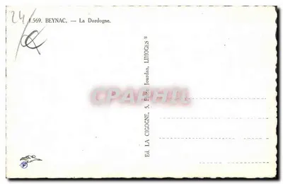 Beynac — A Dordogne — Ed. Jourdan, n° 1.569 — Verso