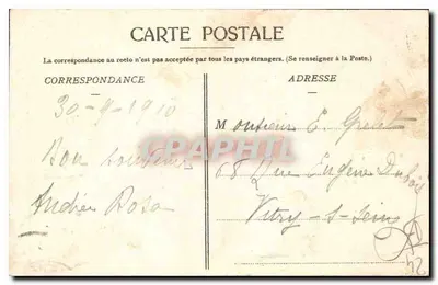 Périgueux — Stare Hotel Sallegourde — Nowe Galerie — wydawca nieznany, nr 49 — Rewers