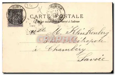 Périgueux — Velha casa do cais — P. Joubert, n° 24 — Verso