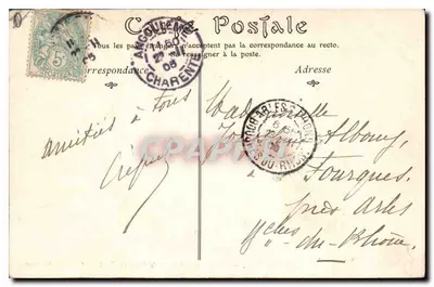 Angoulême — Ogólny widok z Placu Palet — kolekcja ND Phot — Rewers