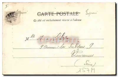 Nancy — Statua Jeanne d'Arc — Maison des Magasins Réunis, Nancy, 1904 — Rewers
