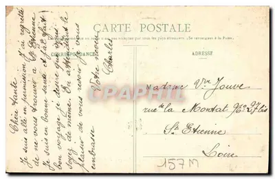 NANCY - Triomfboog, Uitzicht genomen vanaf de Carrièreplein — Verenigde Drukkerijen, Nancy, n° 91 — Achterkant