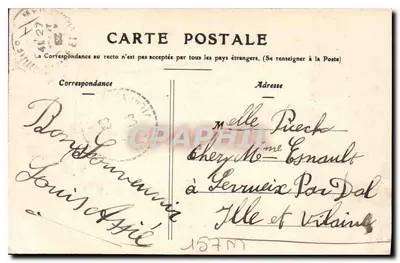 NANCY — Place Carnot i Cours Léopold — Wydawca nieznany, numer serii nie widoczny — Rewers