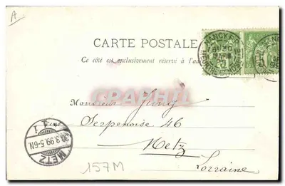 Porta Craffe — Nancy — wydawca J. C. Ehl, Nancy, nr 33 — Rewers