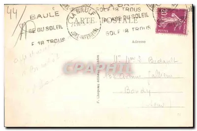 La Baule-sur-Mer (Loire-Inf.) — Widok na plażę, w kierunku Pornichet — Rewers