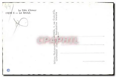 La Baule — Lembrete de La Baule — Edições JANSOL, Chambery — Verso