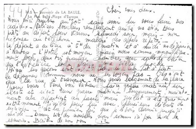 La Baule — Pamiątka z La Baule — Wydawca: Fotograf — Rewers