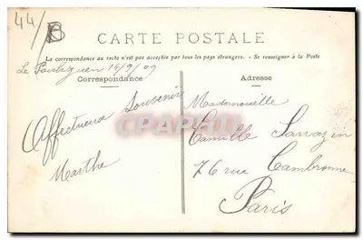 Bourg-de-Batz (L.-Inf.) — Ruiny kaplicy Mûrier (XVe wiek) — Fototyp Vassart, nr 44 — Rewers
