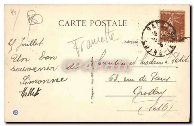 Batz (Loire-Inf.) — Vista general de los Marais Salants — P. Chapeau, Imp. Edi., Nantes — Reverso