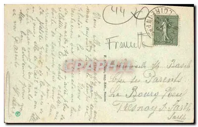 Batz (Loire-Inf.) — Marais Salants, bij Trégaté — F. Chapeau, Ed. Imp., Nantes — Achterkant