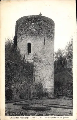 Châtillon-Coligny (Loiret) — A Torre Becquerel e os Jardins