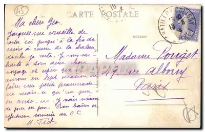 Châtillon-Coligny (Loiret) — O Inferno, local de reunião dos Calvinistas durante as guerras de religião, chamado o Paraíso — Ed. Crepon — Verso