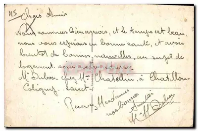 Châtillon-Coligny (Lot) — Vista geral — O Castelo — Coll. Crapéan — Verso
