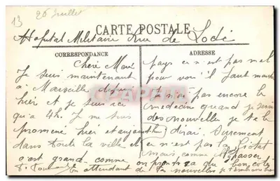 Marseille — O Forte St-Jean — Editor desconhecido, n° 46 — Verso