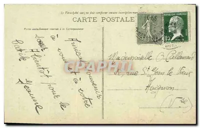 Marselha - N.-D. de la Garde à travers les Pins — Edição especial da Basílica, n° IX — Verso