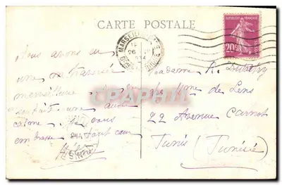 Marseille — Poort van Aix — uitgever Rossi — Achterkant
