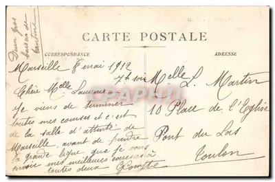 Marselha - N.-D. de la Garde — Edição das Novas Galerias, n°8 — Verso