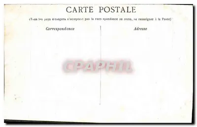Stara pocztówka Marseille Prefecture — Rewers