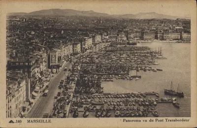 Marseille — Panorama visto do Ponte Transbordeur — C4 Arts Photomecaniques, n°140