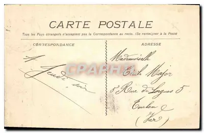 Marsella - Promenade de la Jetée — editor J. Forez, n° 152 — Reverso