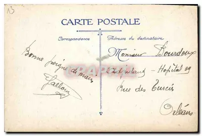 Urząd miasta w Cadjudaud — widok panoramiczny — wydawca nieznany — Rewers