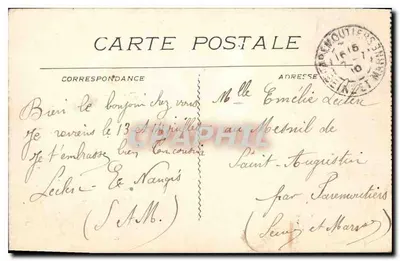 Marseille — Pałac Longchamp (Główny Motyw) — Wydawca nieznany, nr 16 — Rewers