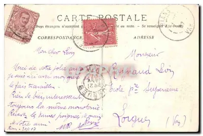 Marseille - A Catedral — visão do porto e da catedral — editor não visível, número de série 24 — Verso