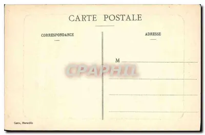 Marselha - Palácio Longchamp — Costa, Marselha — Verso