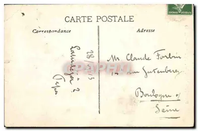 Marseille — Pałac Longchamp, motyw centralny — Rewers