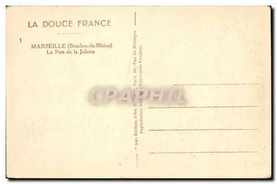 Marselha — O Porto da Joliette — Edições de Arte Yvon — Verso