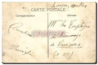Marseille — Le Prado, vista da Praia — Editor Polibet, n°8 — Verso