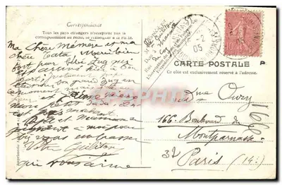 Marseille — vue panoramique en lettres avec scènes portuaires et urbaines — J.D. Marseille — Achterkant