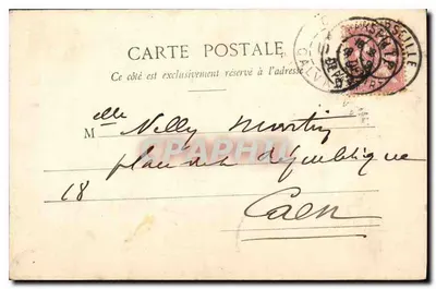 Ascensor y Basílica Notre-Dame de la Garde — Marsella — 1897 — Reverso