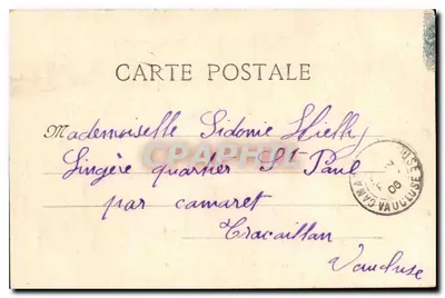 Marsella - La Puerta de Aix — Arco de triunfo conmemorativo — editor no identificado, n° 2 — Reverso