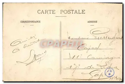 Marselha — O Palácio de Justiça — EL. n°34 — Verso