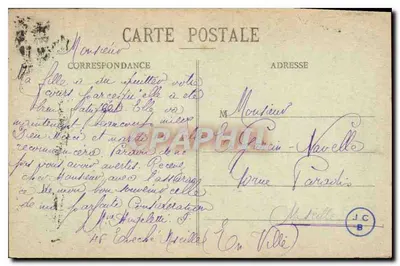 Marseille — Paleis van Justitie en Beeld Berryer — EL. — Achterkant