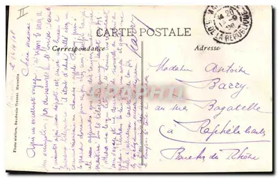 Marseille — Rue de la République — Magasin Général, éditeur Fantaz — Verso