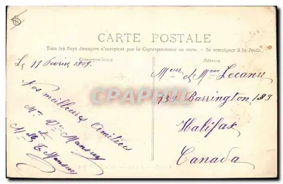 Marselha — A Rue de la République — Fototipia E. Labour, Marselha — Verso