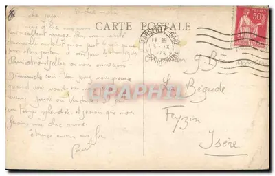 Marselha — O Calçadão do Porto e Rua da República — Editor não identificado — Verso