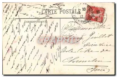 Marsella — El Muelle del Puerto y la Rue de la République — LL — Reverso