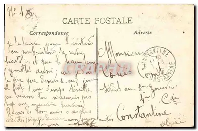 Marsella — Rue de la République — Edición de las Nuevas Galerías — Reverso