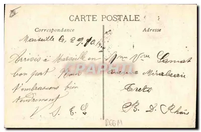 Marselha — Rua da República — EL. — Verso